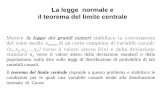 La legge normale e il teorema del limite centrale - mi.infn. camera/lab-fisica/dispense/6-Statistica-2014.pdf 