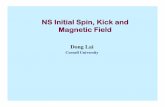 NS Initial Spin, Kick and Magnetic Fieldhosting.astro.cornell.edu/~dong/talks/spinkick.pdf · PSR J1740-3052 (Stairs et al. 2003) • Double NS Binaries: Geodetic precession, orbital