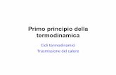 FISBIO1616 1° Principio della .trasformazione termodinamica, quindi i lavoro ¨ nullo ... Trasmissione