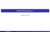 Analisi Matematica 2 - mmarras.altervista.orgmmarras.altervista.org/Mat2_Lez6_intTripli.pdf · Formule di riduzione per gli integrali tripli Formula di riduzione: un integrale triplo