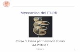 Meccanica dei Fluidi - · PDF fileMeccanica dei Fluidi . FLN mar 11 2 Fluidi • i fluidi sono pensati come sistemi continui • non hanno forma propria e non sostengono sforzi ...