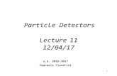ParticleDetectors Lecture 11 - unipg.itfiandrin/didattica_fisica/rivelatori... · Per energie entro ΔE(fwhm) non possiamo determinare E . Caratteristiche degli apparati • Larispostainenergiadice
