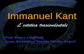 Immanuel Kant - φιλοσοφία – Amore per la sapienzaproflombardi.altervista.org/.../uploads/2015/03/Immanuel-Kant_3.pdf · 30/03/2012 L’Estetica trascendentale 2 La teoria