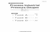 JIS correspondence Process Industrial Pressure · PDF fileBG12-1 φ150 B_1_ Process Industrial Pressure Gauges (Type A / Lower connection) The bourdon tube pressure gauge is oﬀered