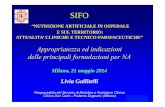 “NUTRIZIONE ARTIFICIALE IN OSPEDALE E SUL … · della patologia di base (TGF-β 2, EPA, DHA, GLA, ecc.) L. Gallitelli, 2014 ... e del fabbisogno giornaliero dei micronutrienti