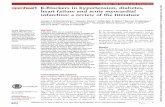 Cardiac risk factors and prevention -Blockers in ... · Scandinavian Cardiac Outcomes Trial-Blood Pressure Lowering Arm (ASCOT-BPLA) trial, atenolol given for 5.5 years increased