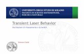 Transient Laser Behavior - users.unimi.itusers.unimi.it/aqm/wp-content/uploads/Lab-Laser-Lezione4-2016-.pdf · filtro + fondo misura con Ph spento Considerando i due fit con i relativi