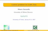 r.unitn.itr.unitn.it/filesresearch/images/maths-opthysys/Workshop/slides/ga... · PDEs on networks Vehicular traffic (scalar and systems) Air traffic management Gas pipelines (systems)