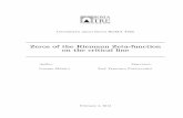 Zeros of the Riemann Zeta-function on the critical · PDF fileZeros of the Riemann Zeta-function on the critical line Author: Lorenzo Menici Supervisor: Prof. Francesco Pappalardi