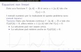 Risoluzione di equazioni non lineari Equazioni non alonso/didattica/CN07_08/   Risoluzione
