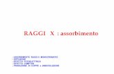 RAGGI X : assorbimento !!! parte I .»½ = c e = h½ onde radio micro onde infra- ultra- -rosso -violetto