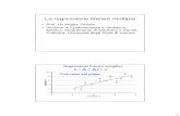 La regressione lineare multipla - SESMbiometria.univr.it/sesm/files/lezione_15.pdf · Con più variabili, la regressione lineare multipla può essere rappresentata nell’iperspazio