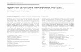 Significance of long-chain polyunsaturated fatty acids ...naturopatia-sanatum.pl/children.pdf · REVIEW Significance of long-chain polyunsaturated fatty acids (PUFAs) for the development