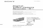 Digital Video Camera Recorder - sony.it .Ripresa di soggetti illuminati da forti fonti di luce â€“