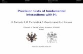 Precision tests of fundamental interactions with H2gron/PSAS2016/resources/Talks/Pachucki.pdf · Precision tests of fundamental interactions with H 2 K. Pachucki & M. Puchalski &