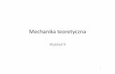 Mechanika teoretyczna - fuw.edu.pl szymacha/MT9.pdf  Mechanika teoretyczna Wyk‚ad 9 1. B…k symetryczny