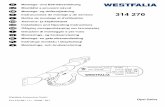 Οδηγίες συναρμολόγησης και ... · Opel Zafira Montage- und Betriebsanleitung Montážní a provozní návod Montage- og driftsvejledning Instrucciones de montaje