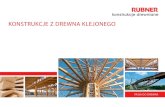 KONSTRUKCJE Z DREWNA KLEJONEGOeurolam.pl/.../uploads/2016/06/konstrukcje-z-drewna-klejonego.pdf · 6 7 u m k m k h x T = 2π Udział konstrukcji z drewna klejonego w porównaniu do