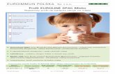 Proﬁ l EUROLINE SPAC Mleko - widna.euroimmun.plwidna.euroimmun.pl/misc/mail150304/Ulotka_A4_SPAC_plus_artykul.pdf · stanowią słabe alergeny mleka, czyli uczulające mniej niż