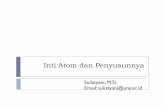 Inti Atom dan Penyusunnya - staffnew.uny.ac.idstaffnew.uny.ac.id/.../pendidikan/2-inti-atom-dan-penyusunnya.pdf · Mengacu pada hubungan antara panjang gelombang dan energi, E = h.υ=