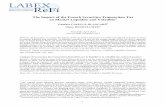 The Impact of the French Securities Transaction Tax on ... · The Impact of the French Securities Transaction Tax on Market Liquidity and Volatility ... STT on market quality measured