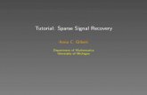 Tutorial: Sparse Signal Recovery - Home | Institute for ... Tutorial: Sparse Signal Recovery
