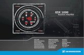 GSX 1000 Headset Amplifier - .Congratulations on your purchase of the Sennheiser GSX 1000. Sennheiser