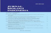 ISSN 0854-4425 JURNAL BIOLOGI INDONESIA · PDF fileriannya. Di dalamnya terdapat unsur-unsur pelestarian sehingga dalam pelaksanaannya diperlukan suatu sistem pengelolaan yang tepat