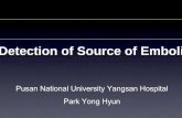 Detection of Source of Emboli - circulation · Detection of Source of Emboli Pusan National University Yangsan Hospital Park Yong Hyun. Embolus ... Stroke is the 3rd leading cause