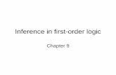 Inference in first-order logic - Computer Science | …cobweb.cs.uga.edu/~potter/ArtIntell/FOL-Agts-Inference.pdf• Reducing first-order inference to propositional inference • Unification