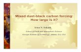Powerpoint Presentation: Mixed dust-black carbon forcing: How … · = Ksc / (Ksc + Kab) ... diurnal averaged) as a function of aerosol optical thickness (AOT); (b) the solar aerosol