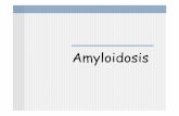 Amyloidosis - gmch.gov.in lectures/Medicine Deptt Lec... · Amyloidosis Def: deposition of Insoluble amyloid fibrils in Extracellular spaces of tissues Amyloid fibrils: β-pleated