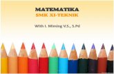 MATEMATIKA - materimiming.files.wordpress.com · matematika smk xi-teknik with i. miming v.s., s.pd i. miming v.s.,s.pd. koordinat cartisius ‘n koordinat polar (kutup) i. miming