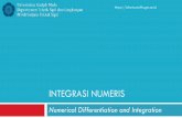 INTEGRASI NUMERIS - Integrasi    Metode Simpson q Fungsi pendekatan: polinomial tingkat