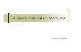A Quick Tutorial on MATLAB - telat.tktelat.tk/depo/matlab/eng/matlab.pdfMATLAB Special Variables pi Value of π eps Smallest incremental number inf Infinity NaN Not a number e.g. 0/0