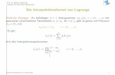 Die Interpolationsformel von Lagrange - WebHome · Prof. Dr. Barbara Wohlmuth Lehrstuhl fu¨r Numerische Mathematik Die Interpolationsformel von Lagrange, Beispiel Gegeben seien fu¨r