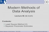 Modern Methods of Data Analysis - Physikalisches Institutmenzemer/Stat0708/statistik_vorlesung_9.pdf · Modern Methods of Data Analysis - WS 07/08 Stephanie Hansmann-Menzemer Least