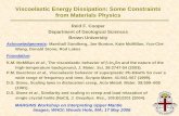 Viscoelastic Energy Dissipation: Some Constraints from ... · Viscoelastic Energy Dissipation: Some Constraints from Materials Physics Reid F. Cooper Department of Geological Sciences