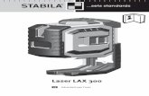 Laser LAX 300 - produktinfo.conrad.com · Δ 3 - Δ 2 < ± 2mm Nel calcolo bisogna tenere conto del segno iniziale ! it: H3 H1