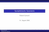 Symplektische Geometrie - Universit¤t Hamburg .Symplektische Geometrie Roland Gunesch 31. August