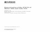 Determination of the δ(34S/32S) of Sulfate in Water: RSIL ... · Foreword The Reston Stable Isotope Laboratory (RSIL) provides stable isotope analyses on a routine basis for a large