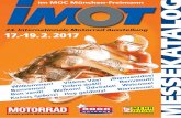 24. Internationale Motorrad Ausstellung 17.-19. 2. 2017 · 24. Internationale Motorrad Ausstellung 17.-19. 2. 2017 im MOC München-Freimann Willkommen! ¡Bienvenidos! Vítáme Vás!