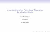 Understanding when Finite Local Rings share Zero Divisor ... when Finite Local Rings share Zero Divisor