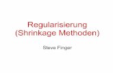 Regularisierung (Shrinkage Methoden) · 2.1 Ridge Regression Minimiere: λ = Tuning-Parameter Zweiter Term wird Regularisierungs- oder Strafterm genannt. Wahl von λ ist entscheidend!!!