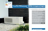 Luft/Wasser Wärmepumpe - interdomo.de · Luft/Wasser Wärmepumpe Effizientes und umweltschonendes Heizen Kompakte Wärmepumpe incl. aller hydraulischer Komponenten Einfache Installation,
