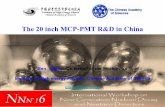 The 20 inch MCP-PMT R&D in China - indico.ihep.ac.cn · 4.2 Why the TTS is large? 4.2.2 The second electron emission part of the MCP (channel or electrode); With the contribution