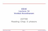 EE40 Lecture 14 Venkat Anantharaminst.cs.berkeley.edu/~ee40/sp08/lectures/EE40_Spring08_Lecture14.pdfEE40 Spring 2008 Venkat AnantharamSlide 2 Complex Numbers (1) • x is the real