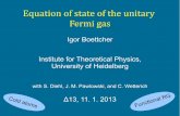Equation of state of the unitary Fermi gas - uni-heidelberg.desmp/Delta/Delta13/talks/Delta13_Boettcher.pdf · Equation of state of the unitary Fermi gas Igor Boettcher Institute