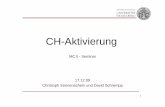 C H Aktivierung - uni-heidelberg.de · 2 Inhalt 2. Aktivierung über σ-Komplexe 3. Intramolekularer Verlauf 10. Überblick 1. Einleitung 4. Murai-Reaktion 9. Oxygenerierung am Beispiel