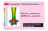 Solvers, schemes SIMPLEx, upwind,… - cvut.czusers.fs.cvut.cz/~zitnyrud/CFD7.pdf · CFD7 FVM convection diffusion 1D Methods differ in the way how the unknown transported values